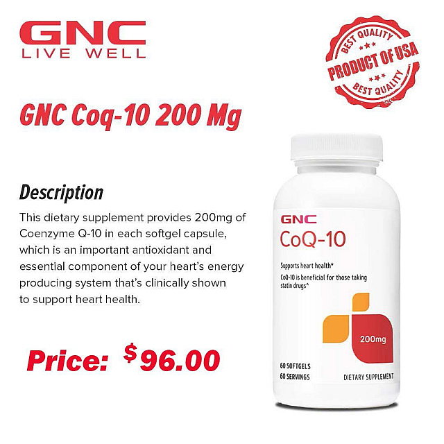 GNC Coq-10 200mg